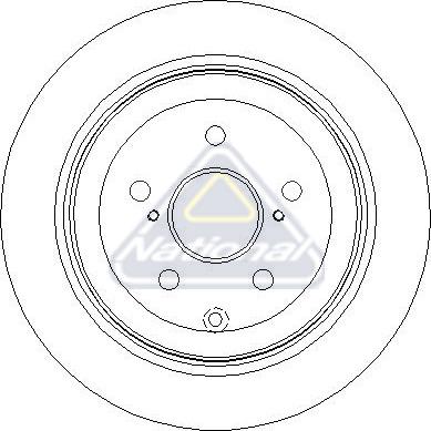 National NBD2159 - Bremžu diski autodraugiem.lv