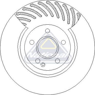 National NBD2162 - Bremžu diski autodraugiem.lv