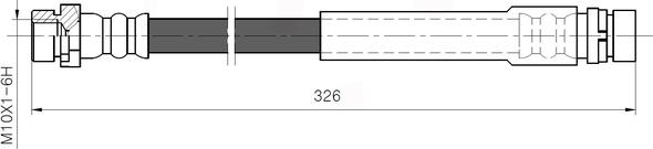 National NBH6055 - Bremžu šļūtene autodraugiem.lv