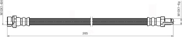 NATIONAL NBH6085 - Bremžu šļūtene autodraugiem.lv