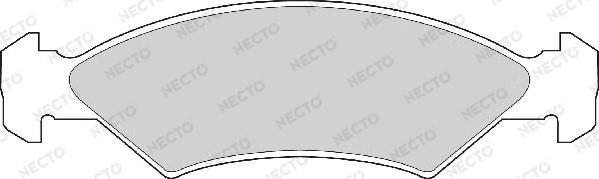 Necto FD403A - Bremžu uzliku kompl., Disku bremzes autodraugiem.lv