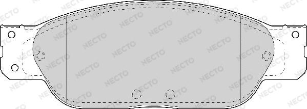 Necto FD6996A - Bremžu uzliku kompl., Disku bremzes autodraugiem.lv