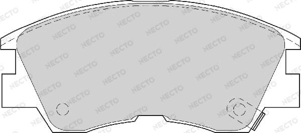Necto FD6461A - Bremžu uzliku kompl., Disku bremzes autodraugiem.lv