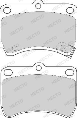 Necto FD6400A - Bremžu uzliku kompl., Disku bremzes autodraugiem.lv