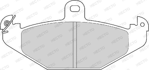 Necto FD6485A - Bremžu uzliku kompl., Disku bremzes autodraugiem.lv