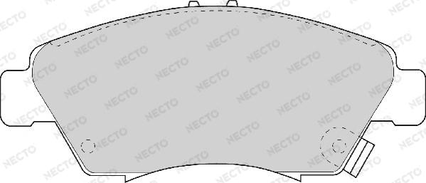 Necto FD6580A - Bremžu uzliku kompl., Disku bremzes autodraugiem.lv