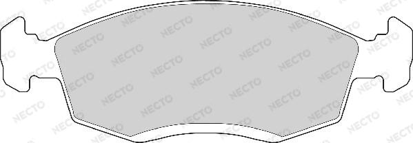Necto FD6525A - Bremžu uzliku kompl., Disku bremzes autodraugiem.lv