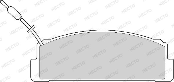Necto FD6570A - Bremžu uzliku kompl., Disku bremzes autodraugiem.lv