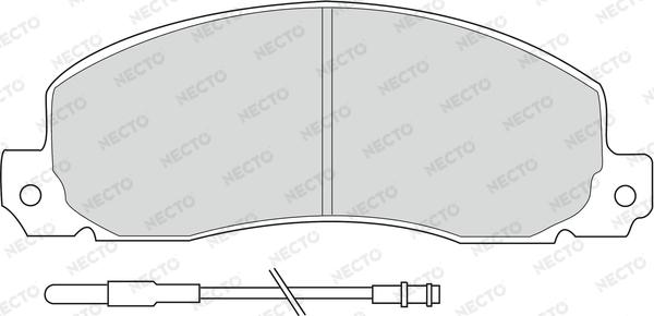 Necto FD6091V - Bremžu uzliku kompl., Disku bremzes autodraugiem.lv