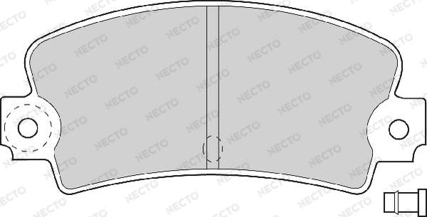 Necto FD614A - Bremžu uzliku kompl., Disku bremzes autodraugiem.lv