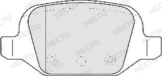 Necto FD6810A - Bremžu uzliku kompl., Disku bremzes autodraugiem.lv