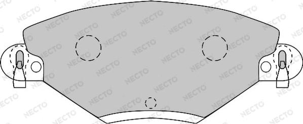 Necto FD6875A - Bremžu uzliku kompl., Disku bremzes autodraugiem.lv