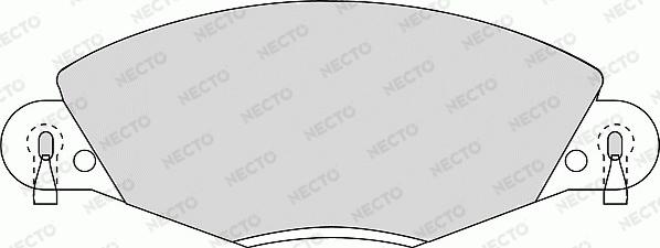 Necto FD6876A - Bremžu uzliku kompl., Disku bremzes autodraugiem.lv