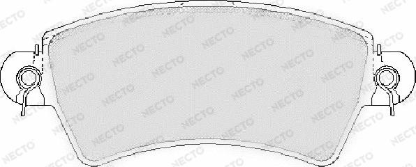 Necto FD6871A - Bremžu uzliku kompl., Disku bremzes autodraugiem.lv