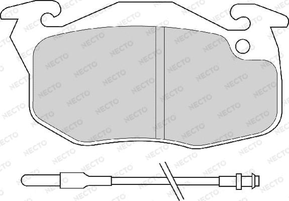 Necto FD6371A - Bremžu uzliku kompl., Disku bremzes autodraugiem.lv