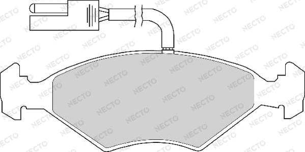 Necto FD6245A - Bremžu uzliku kompl., Disku bremzes autodraugiem.lv