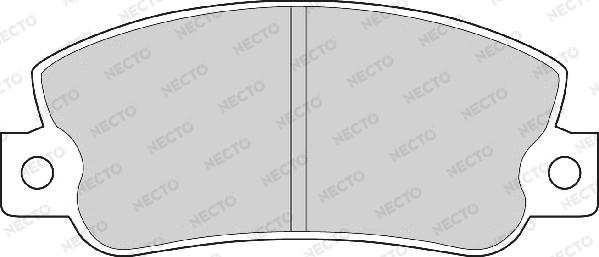 Necto FD6250A - Bremžu uzliku kompl., Disku bremzes autodraugiem.lv