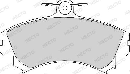 Necto FD6758A - Bremžu uzliku kompl., Disku bremzes autodraugiem.lv