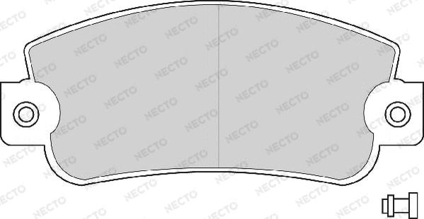 Necto FD671A - Bremžu uzliku kompl., Disku bremzes autodraugiem.lv