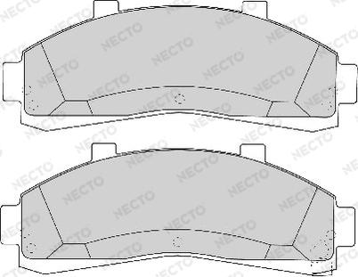 Necto FD6724A - Bremžu uzliku kompl., Disku bremzes autodraugiem.lv