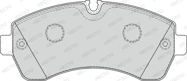 Necto FD7580V - Bremžu uzliku kompl., Disku bremzes autodraugiem.lv