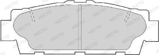 Necto FD7096A - Bremžu uzliku kompl., Disku bremzes autodraugiem.lv