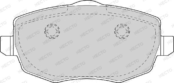 Necto FD7046A - Bremžu uzliku kompl., Disku bremzes autodraugiem.lv