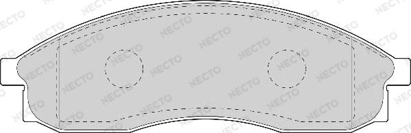 Necto FD7043A - Bremžu uzliku kompl., Disku bremzes autodraugiem.lv