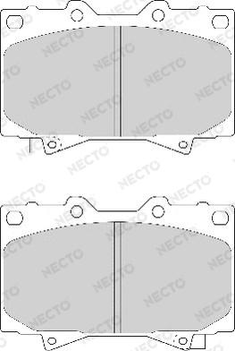 Necto FD7052A - Bremžu uzliku kompl., Disku bremzes autodraugiem.lv