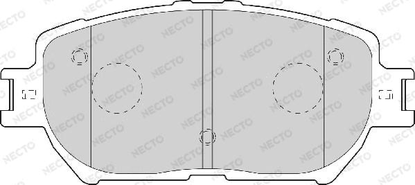 Necto FD7065A - Bremžu uzliku kompl., Disku bremzes autodraugiem.lv
