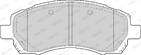 Necto FD7060A - Bremžu uzliku kompl., Disku bremzes autodraugiem.lv