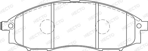 Necto FD7155A - Bremžu uzliku kompl., Disku bremzes autodraugiem.lv