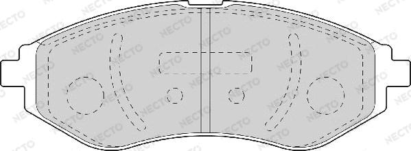 Necto FD7112A - Bremžu uzliku kompl., Disku bremzes autodraugiem.lv