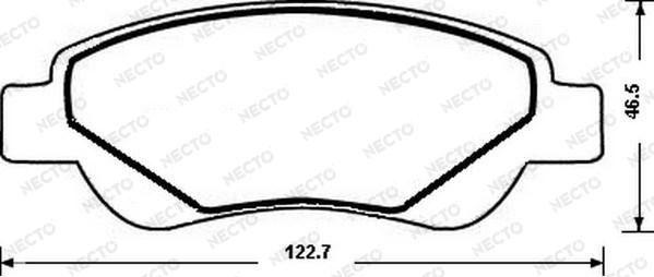 Necto FD7189A - Bremžu uzliku kompl., Disku bremzes autodraugiem.lv