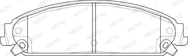 Necto FD7365A - Bremžu uzliku kompl., Disku bremzes autodraugiem.lv