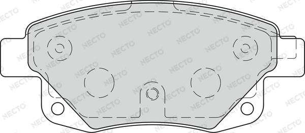 Necto FD7273V - Bremžu uzliku kompl., Disku bremzes autodraugiem.lv