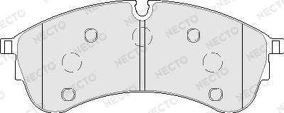 Necto FD7784V - Bremžu uzliku kompl., Disku bremzes autodraugiem.lv