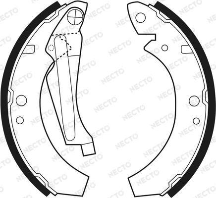 Necto N1060 - Bremžu loku komplekts autodraugiem.lv
