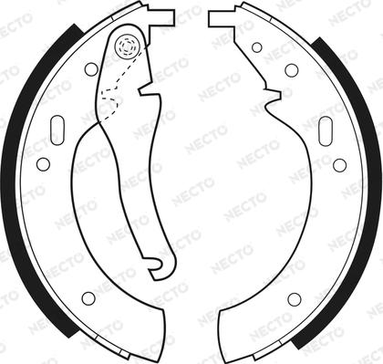 Necto N1163 - Bremžu loku komplekts autodraugiem.lv