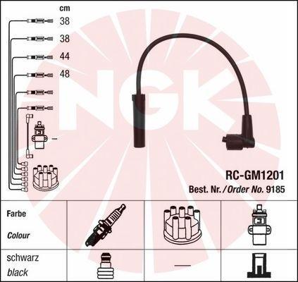 NGK 9185 - Augstsprieguma vadu komplekts autodraugiem.lv