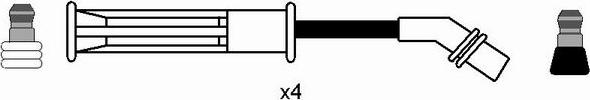 NGK 44292 - Augstsprieguma vadu komplekts autodraugiem.lv