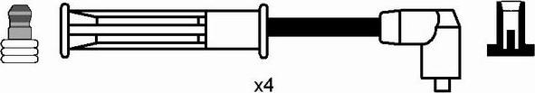 NGK 8185 - Augstsprieguma vadu komplekts autodraugiem.lv