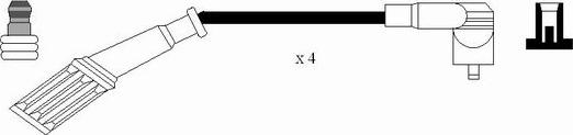 NGK 0646 - Augstsprieguma vadu komplekts autodraugiem.lv