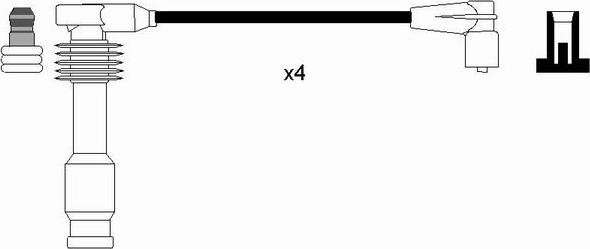 NGK 0835 - Augstsprieguma vadu komplekts autodraugiem.lv