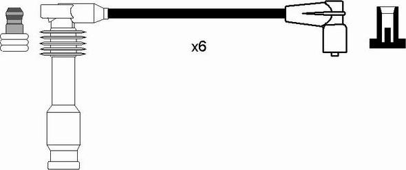 NGK 0820 - Augstsprieguma vadu komplekts autodraugiem.lv