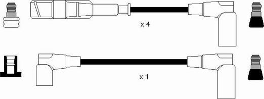 NGK 0742 - Augstsprieguma vadu komplekts autodraugiem.lv