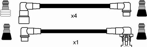 NGK 8464 - Augstsprieguma vadu komplekts autodraugiem.lv