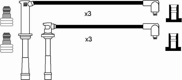 NGK 8526 - Augstsprieguma vadu komplekts autodraugiem.lv