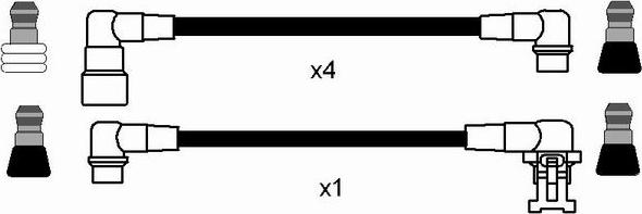 NGK 2993 - Augstsprieguma vadu komplekts autodraugiem.lv