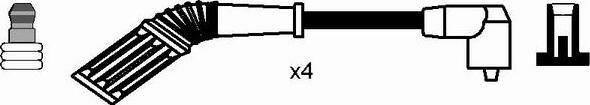 NGK 2572 - Augstsprieguma vadu komplekts autodraugiem.lv